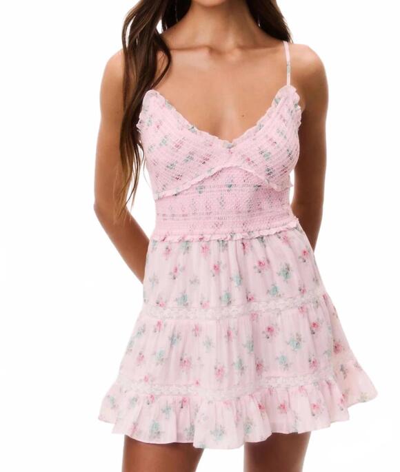 LOVESHACKFANCY Dresses & Skirts - NEW LOVESHACKFANCY lizzy mini dress in eau de rose